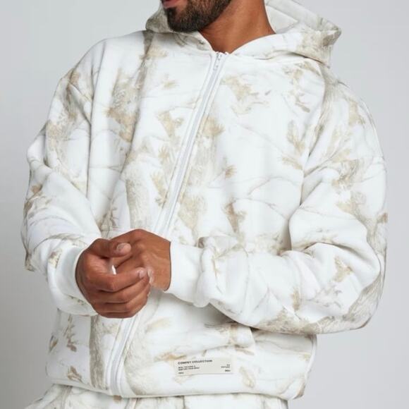 Camo Zip Hoodie Comfrt set sz M - Picture 3 of 15